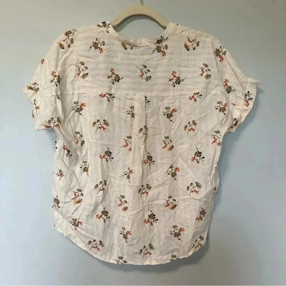 Madewell Ivory Floral Shirt - Picture 2 of 5